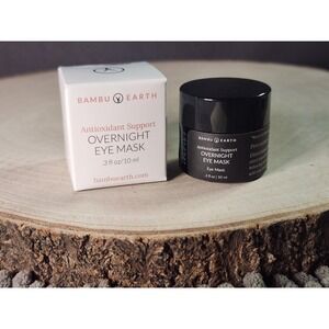 Bambu Earth Antioxidant Support Overnight Eye Mask~ .3 Fl Oz~NEW~RETAILS $118